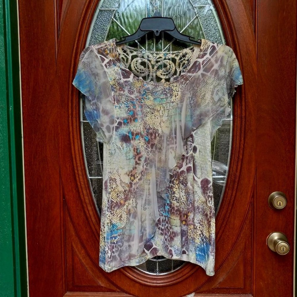 Style & Co. Paisley Top Size PM
